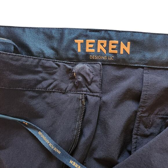 Teren Designs Black Pants 38x32 Lightweight Traveler Hiking Pants - Picture 10 of 12